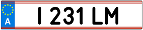 Trailer License Plate